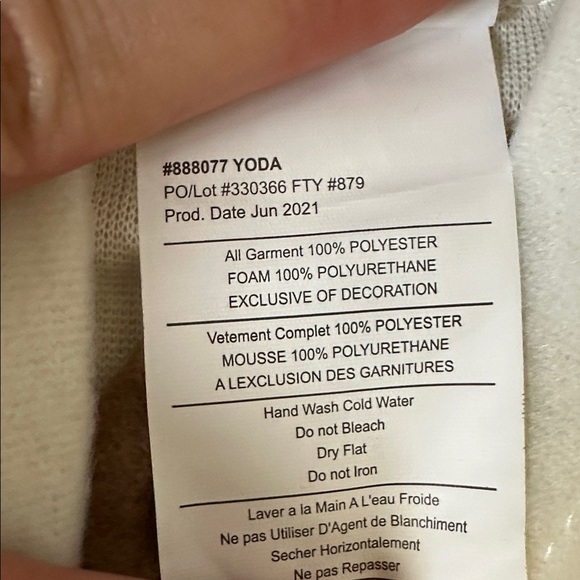 Star War's Toddler Yoda Halloween Costume Dress Up - Picture 12 of 12